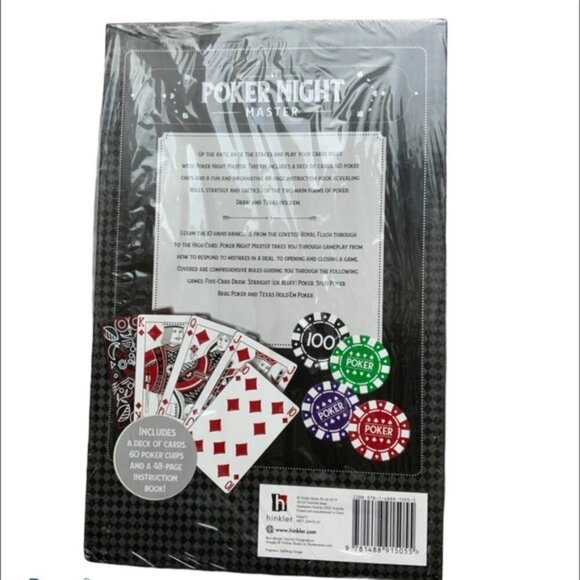 Poker Night Card Kit Master Game Set with Instructions All Level Players - Picture 3 of 13